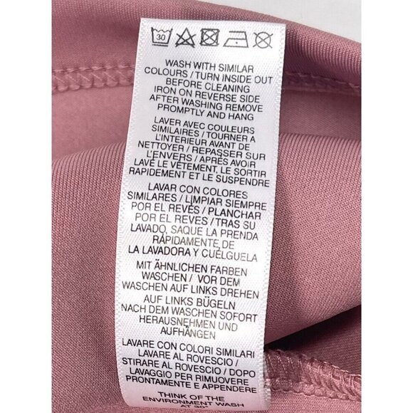 ASOS Womens SIZE 8 Blush Rose Pink Scuba Pleated Full Midi SKIRT Bow on Back EUC - Picture 7 of 7